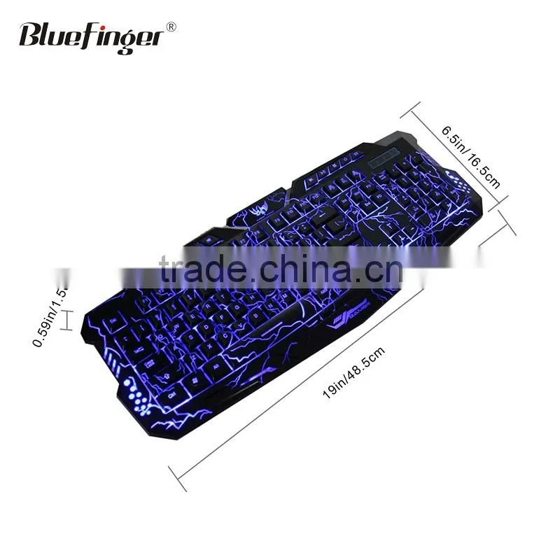 USB Wired Russian English layout Backlit Computer gaming Keyboard