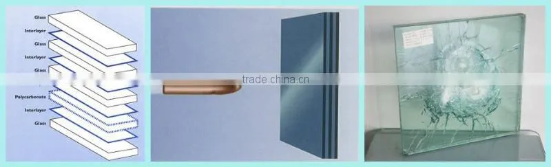 tempered glass clear float glass bulletproof glass