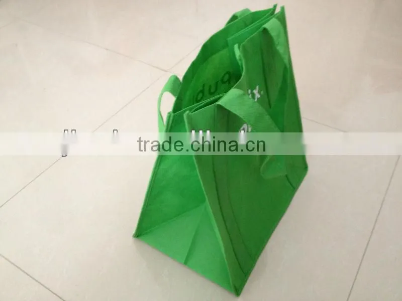 green nonwoven handle bag