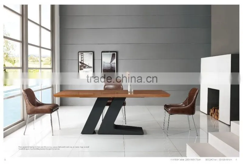 TB foshan city furniture manufacturers metal furniture korean dining table