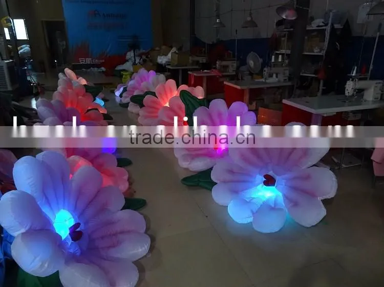 lighted inflatable flowers for decoration
