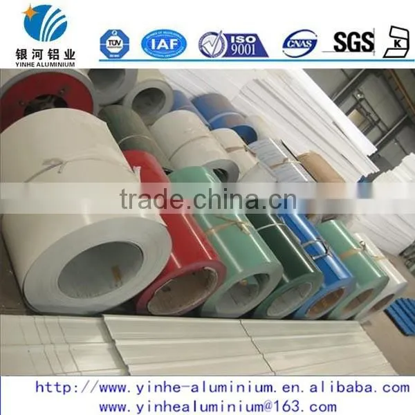 Pro-coated aluminum coil with two colors coated on both side for decoration indoor
