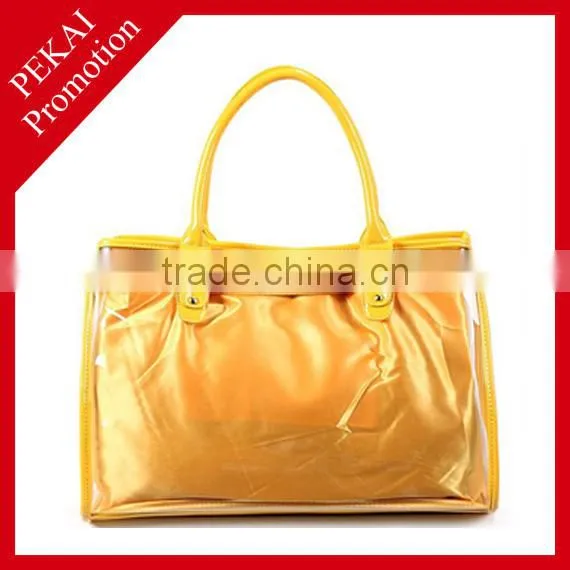 Various colors and shapes plastic bag with pockets