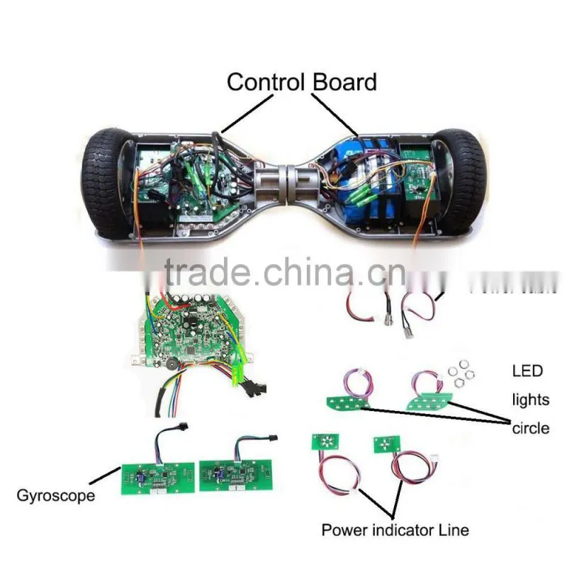 cheap hoverbord main board Controller Board Kit for two wheel scooter 9 parts