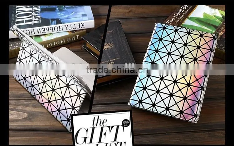 For iPad Mini Sleeve Leather Case Laser Drilling Flip Stand Cover Wallet Case