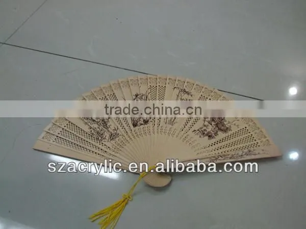 factory clearance wood fans wooden hand fans
