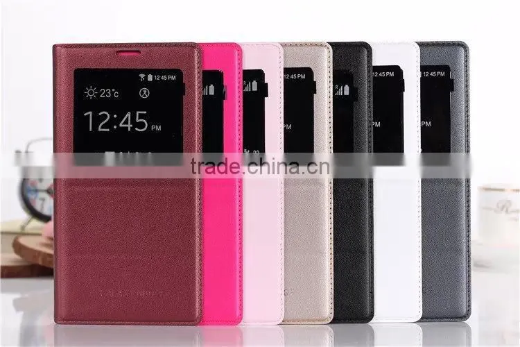 high quality leather cellphone case for samsung note 4, wholesale for samsung galaxy note 4 leather case