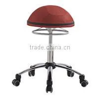 HY3004-1 Swivel Dental Bar Stool Whtie PU Leather Upholstery
