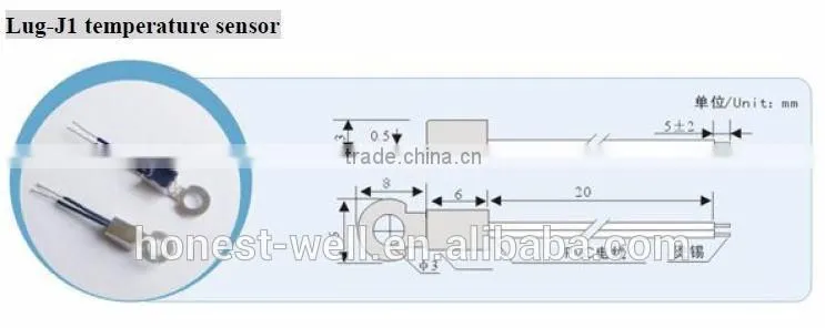 Lug type Surface Temperature Measuring NTC Sensor