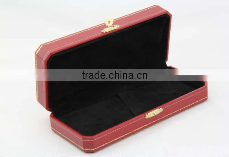 Luxury jewelry box with gold lock for necklace or bracelet