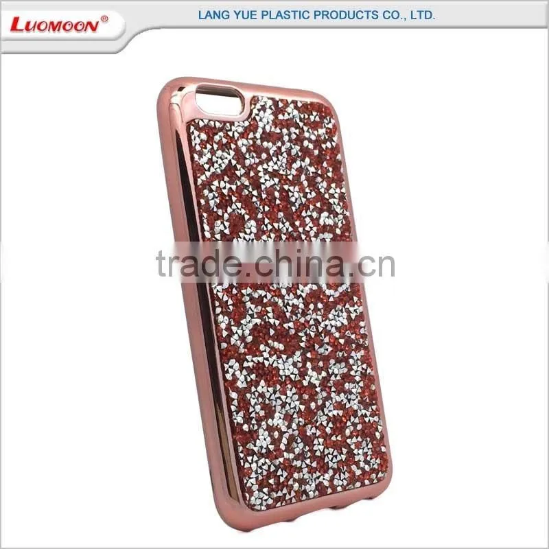 with floating diamond tpu back cover phone case for oppo f1 a35 a35t r827 r9