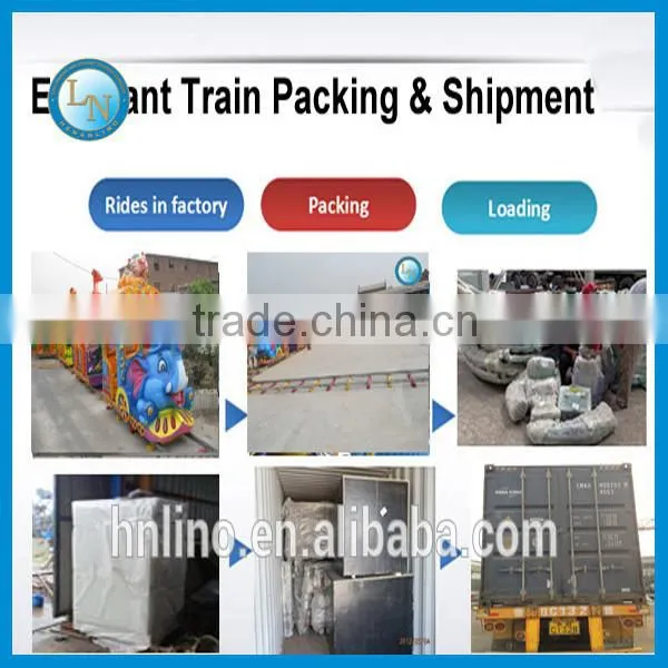 Kids ride elephant train!!! China factory fairground attraction Amusement park train ride for sale