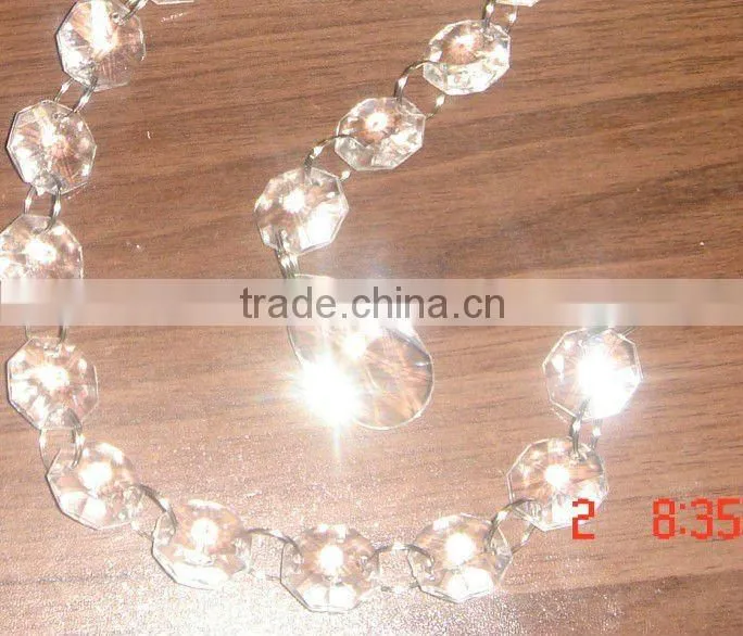 HX-0108G Hot sale elegant acrylic crystal hanging curtain for wedding decor