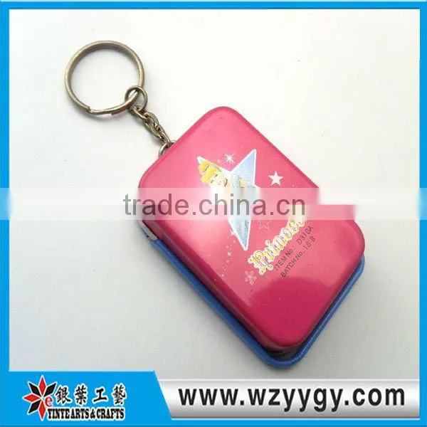 rectangle picture photo frame keychain, metal keyring