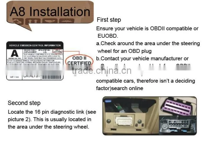 Car styling Universal Car hud head up display A8 5.5" GPS speedometer Smart Digital car speedometer OBD2 Interface