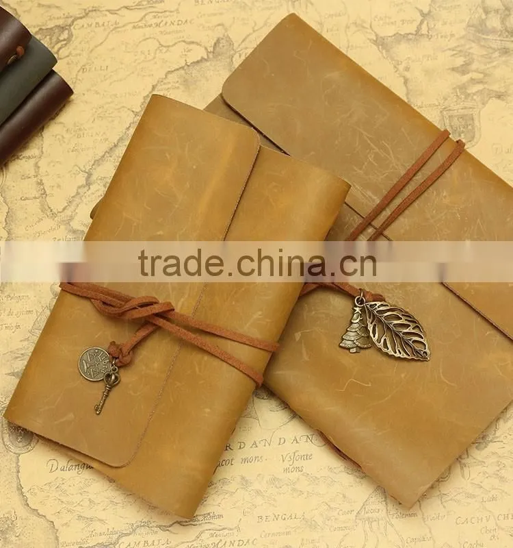 PU leather Note Book Traveler Journal designer leather journals