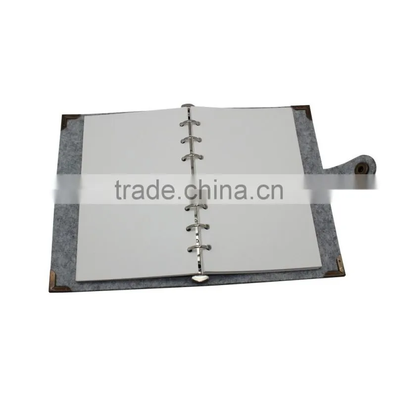 China factory wholesale felt notebooks and diary with clasp