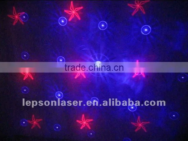 double heads red blue laser stage light