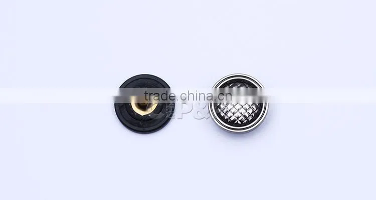 Fish scale design denim jeans button