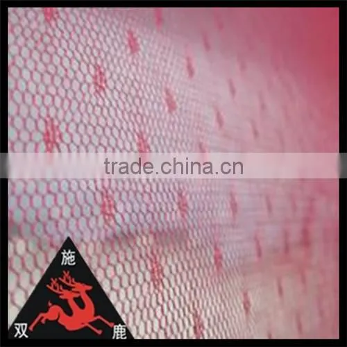 China popular warp knitted low price of mesh fabric for sports shoes