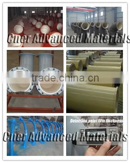 Ceramic lined wear resistant steel pipe, ceramic lined elbow