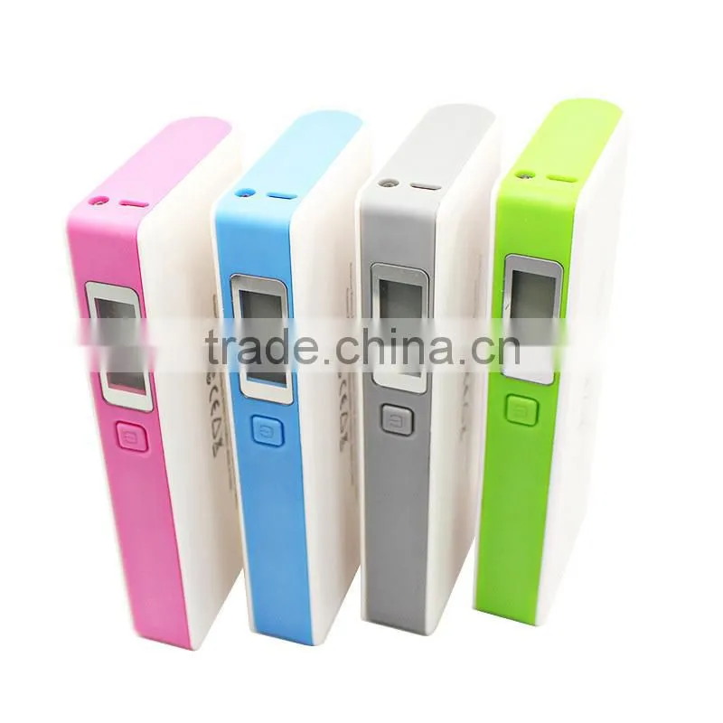 Shenzhen wholesale 18650 battery mobile phone charger portable charger 15000mah power bank
