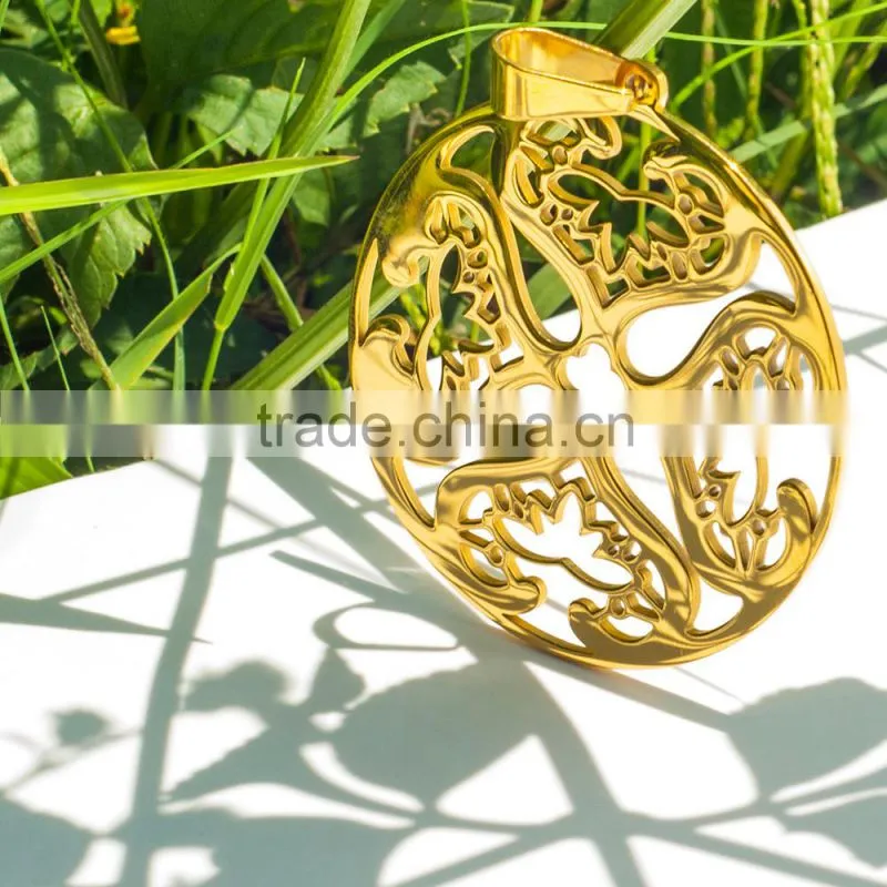 Big Size Laser Cutting Stainless Steel New Design Pendant