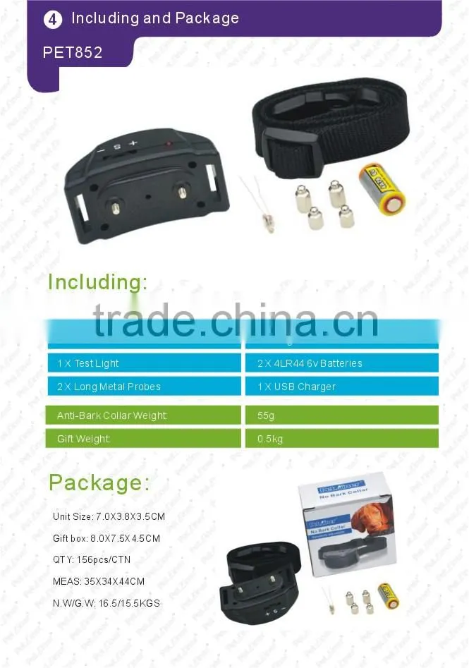 training dogs no bark collar indinite sensitivity adjustable by gear to suit for different dogs
