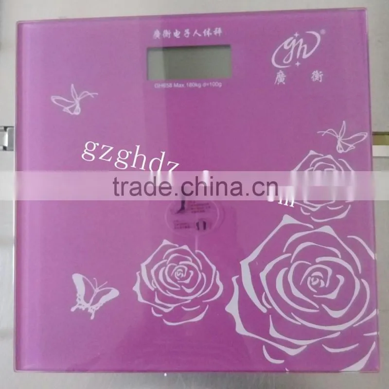 digital body weighit bathroom scale / glass bathroom body fat weighing scale