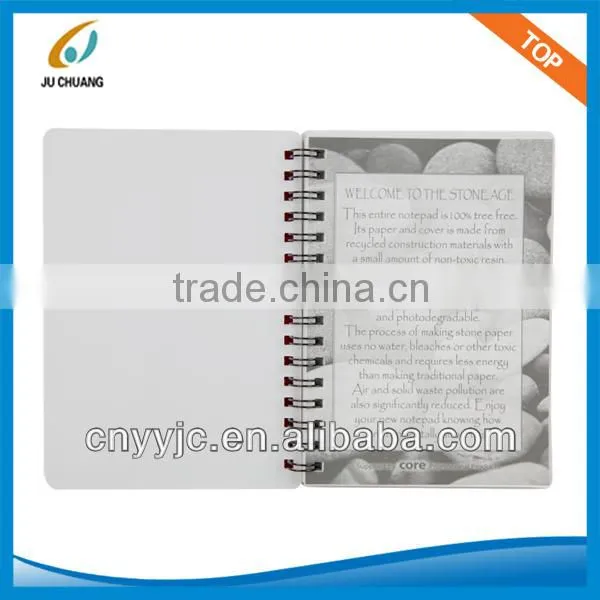 Stone paper notebook