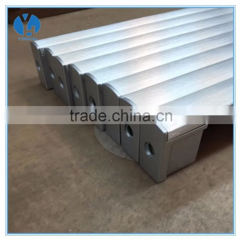 Aluminum refrigerator door handles
