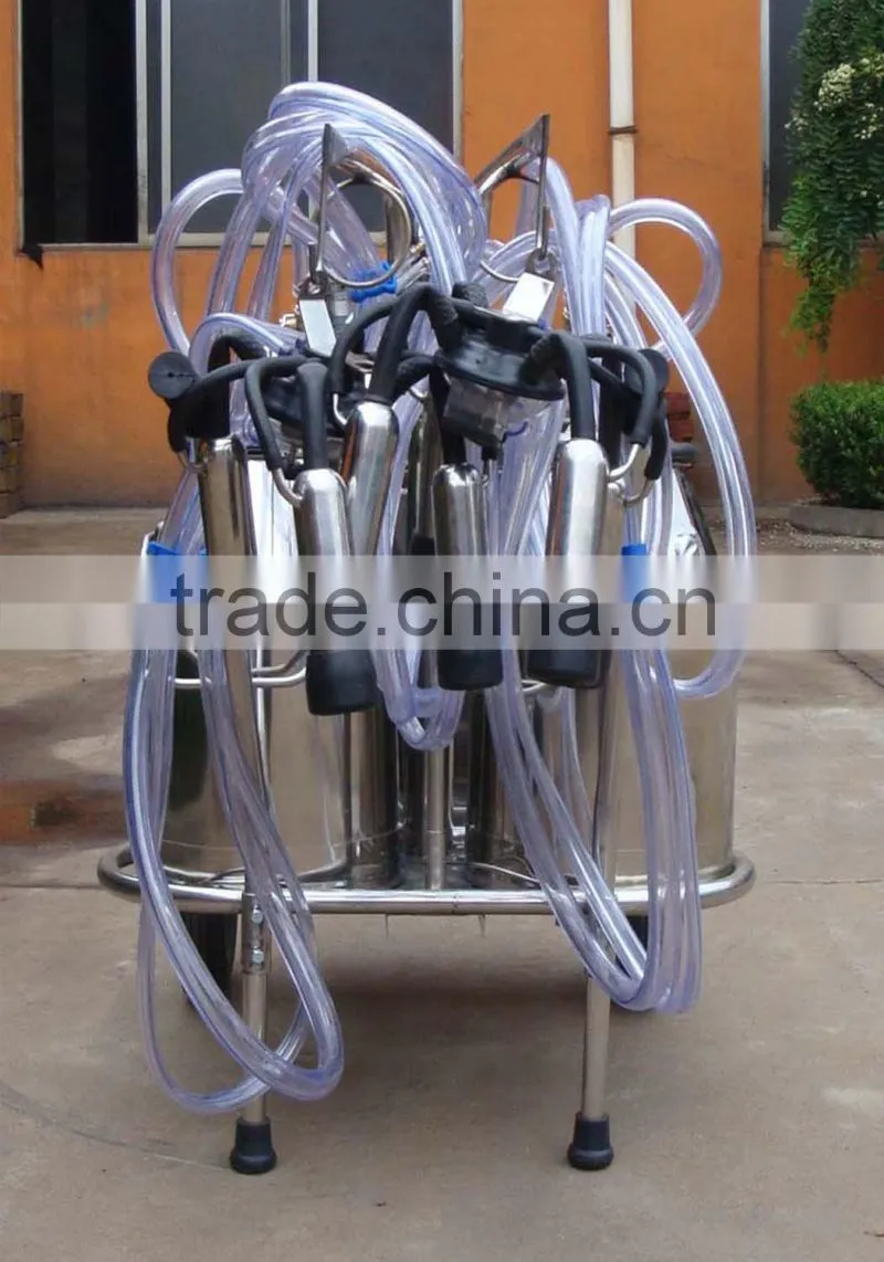 9J-II rotary vane vacuum pump milking trolley for cow