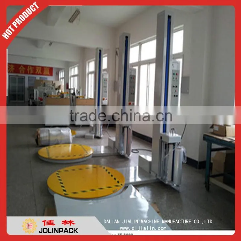 High speed stretch wrapping machine for pallet