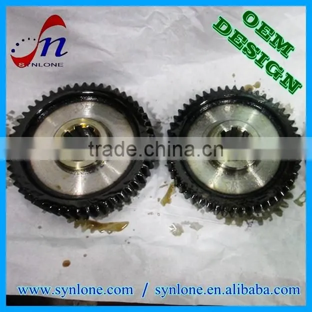 High quality precision-machined spline spur gear with 100% inspection