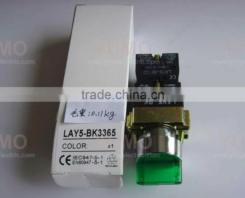 Push Button plastic bezel pushbutton switchLAY5-BK3365