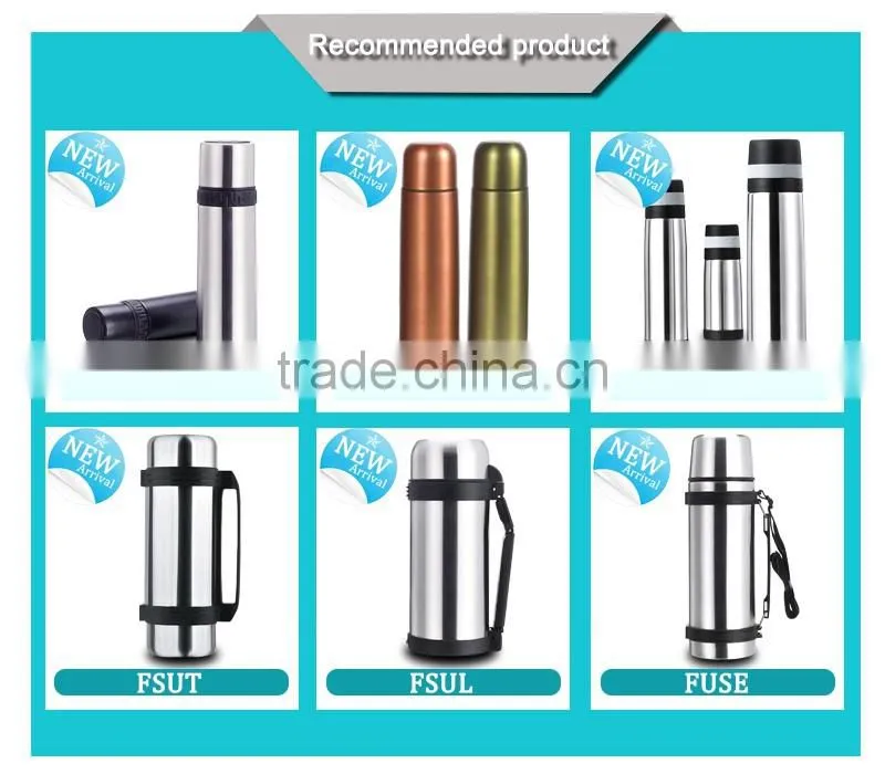 Travel mugs stainless steel ice cold mug for beer jug with gloden cover(FSUS)
