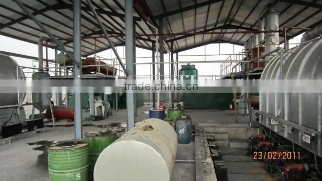 5ton best design waste plastic recycling pyrolysis oil machine