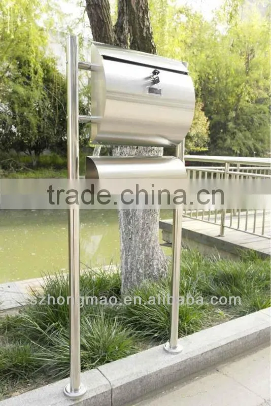 stainless steel wall mounted mailbox