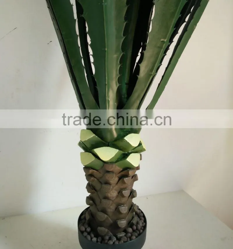 high quality artificial maguey bonsai potted plant
