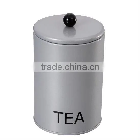 cylindrical colored sugar pot/Tea tin /coffee storage box