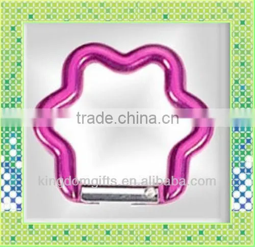 Classical White Heart Shape Aluminum Carabiner
