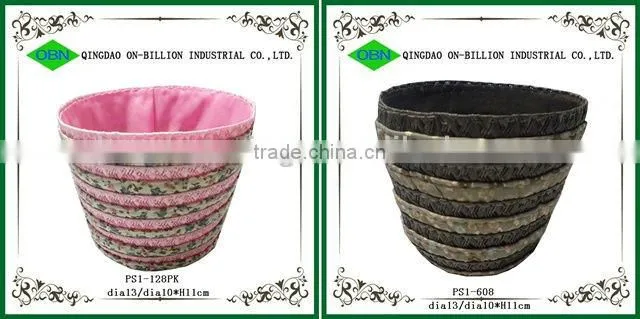 Wholesale colorful handmade pp strap woven children bag basket for kids