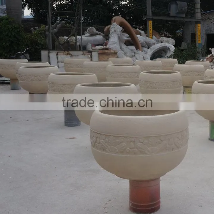 Big round modern flowerpot
