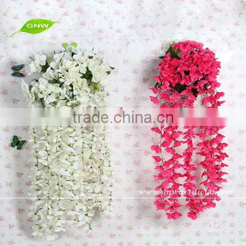 GNW FLV03-1 artificial wisteria flower making for wholesale decorative wedding