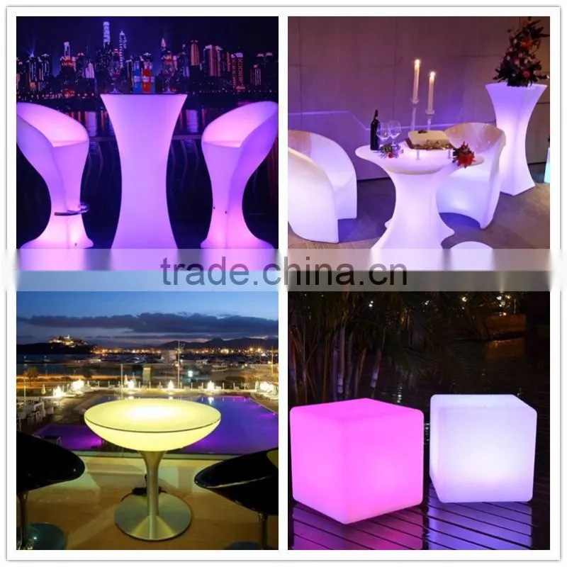 Lounge Bar Chair with Rechargeble Led Light