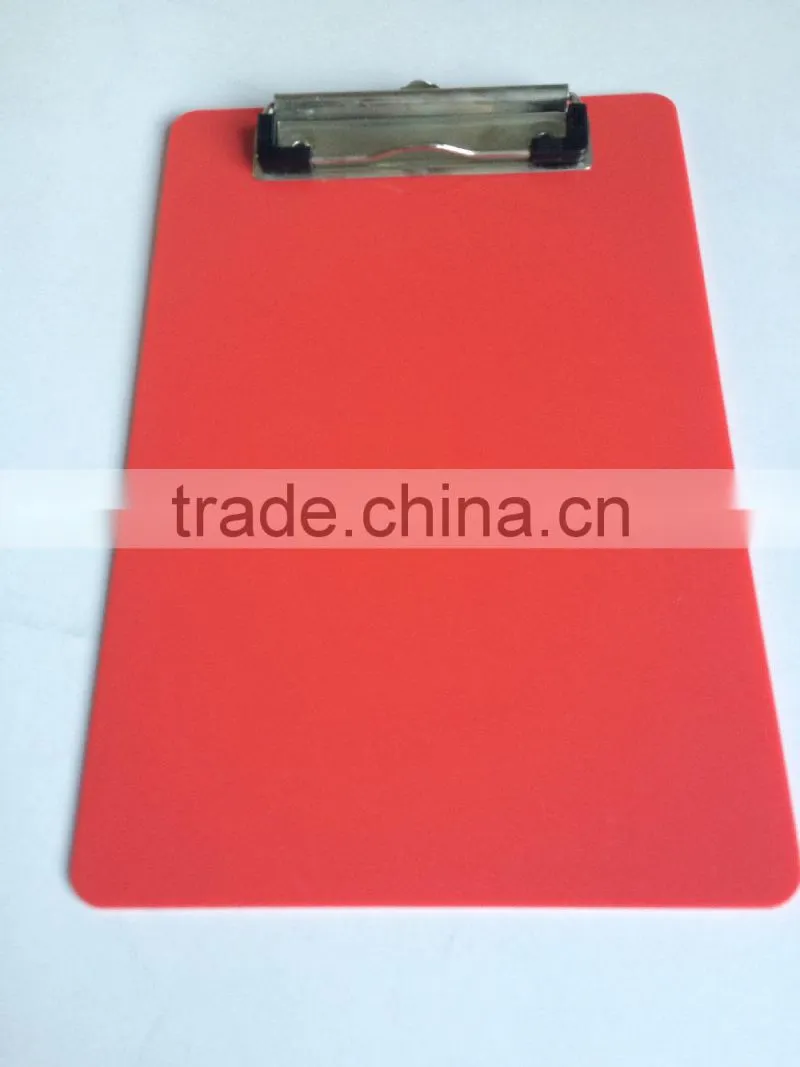 A5 PS red smooth school clipboard