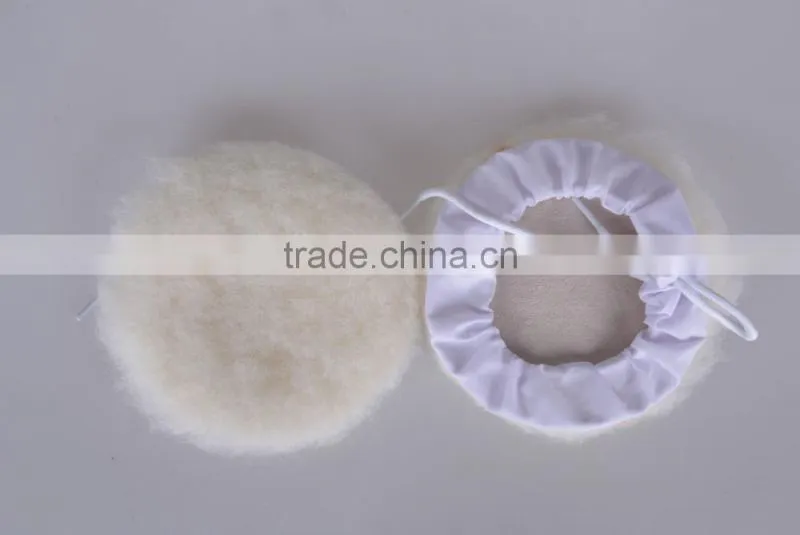 100% wool pad/car polishing pad/wool polishing bonnet