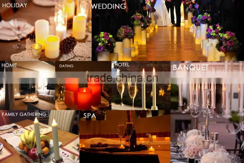 S/3 Tree Bark Decorative Flameless LED Christmas Candles