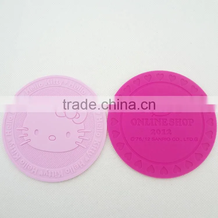 KT shaped silicone cup pad | cup coaster