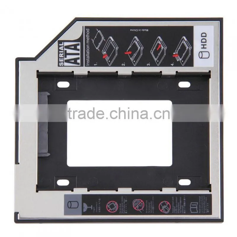 Latest Hard Disk Case High quality 9.5mm Universal SATA 2nd HDD SSD Hard Drive Caddy for CD/DVD-ROM Optical